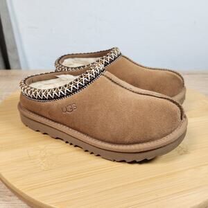 UGG Toddlers Tasman Chestnut Brown Suede Slippers Size 13 Kids Unisex Boys Girls